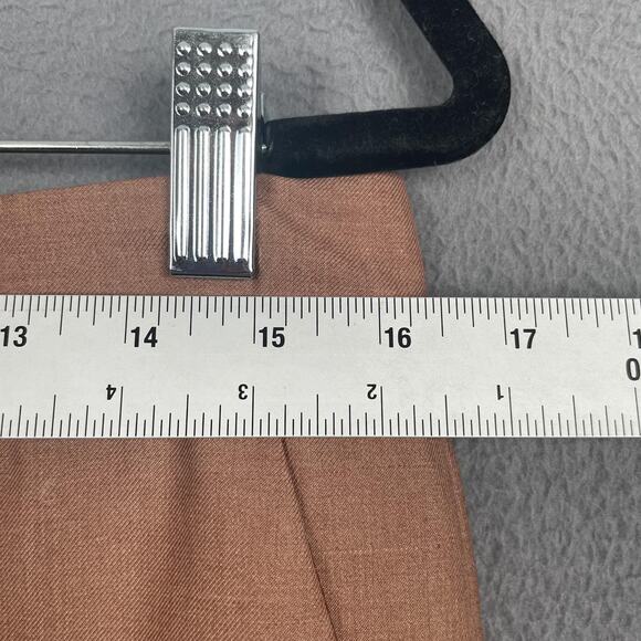 Commense Pants Womens Large Brown Cropped Trousers Polyester Blend New Tags - Picture 8 of 10